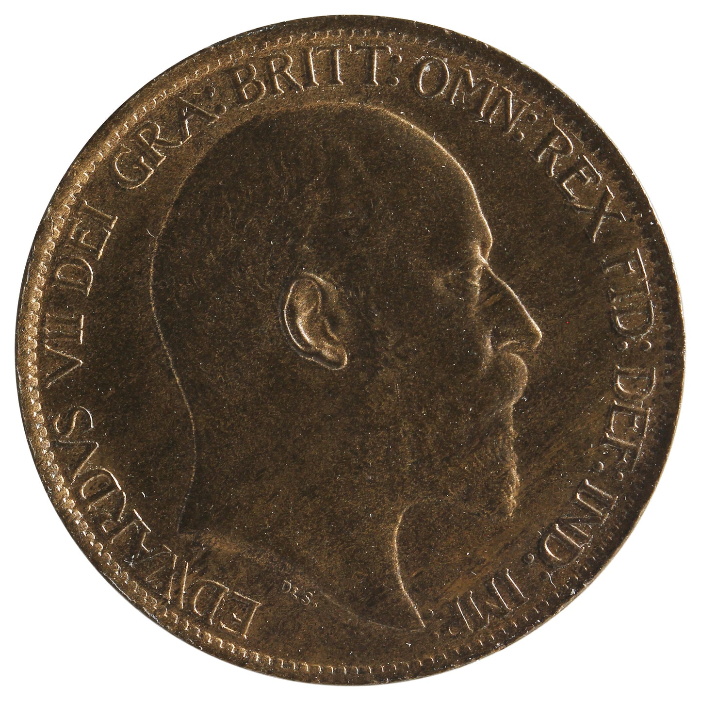 Great Britain 1902 1/2 Penny Almost Uncirculated (AU50)