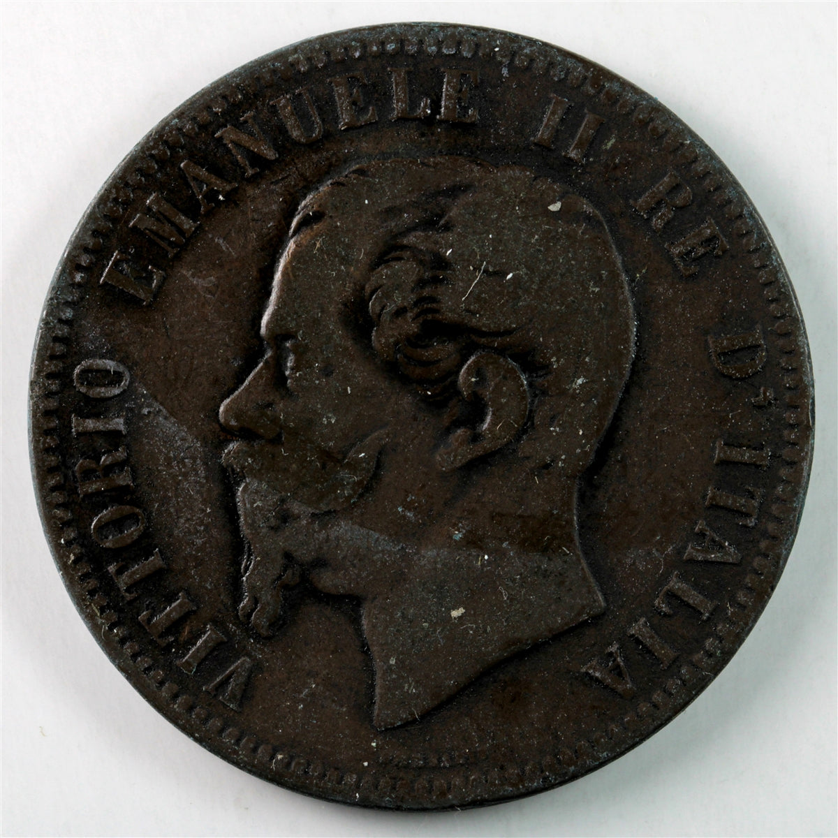 Italy 1862 10 Centesimi VF-EF (VF30) $
