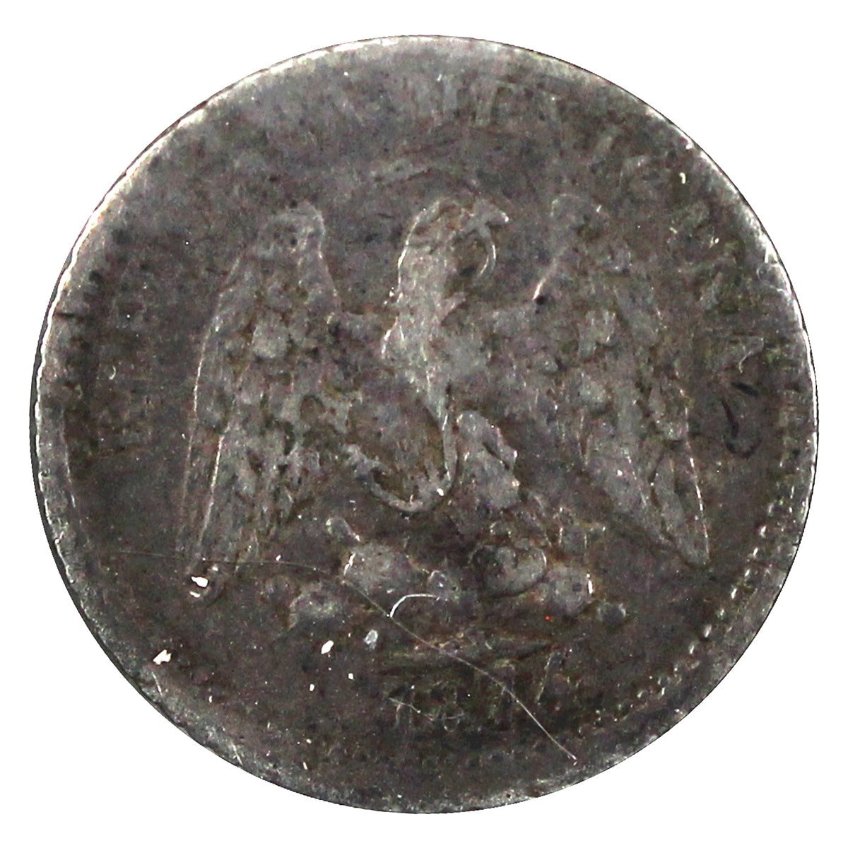 Mexico 1874ASDL 5 Centavos VF-EF (VF30)