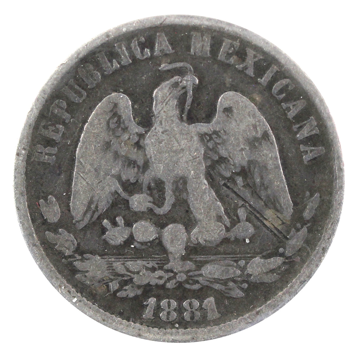 Mexico 1881CND 50 Centavos Fine (F12)