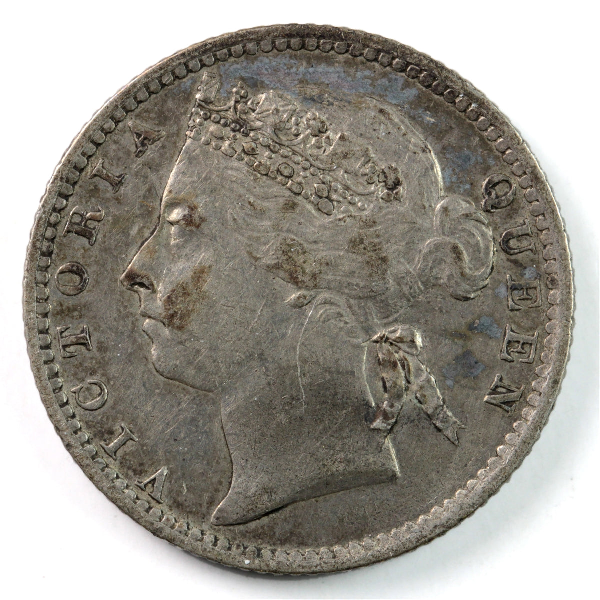 Straits Settlements 1900 10 Cents VF-EF (VF30) $