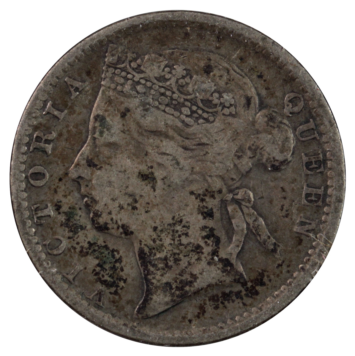 Straits Settlements 1894 10 Cents F-VF (F15)