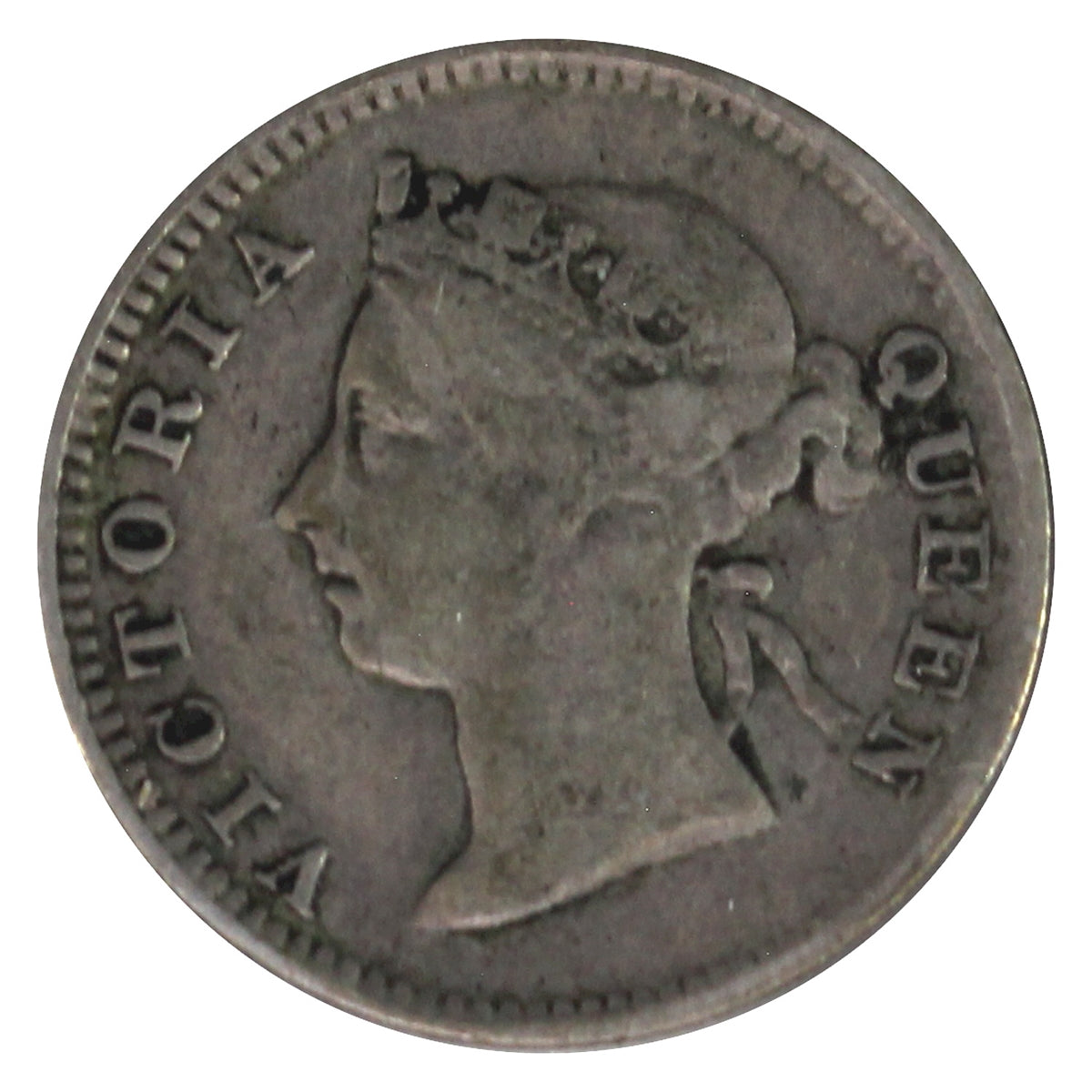 Straits Settlements 1895 5 Cents Very Fine (VF20)