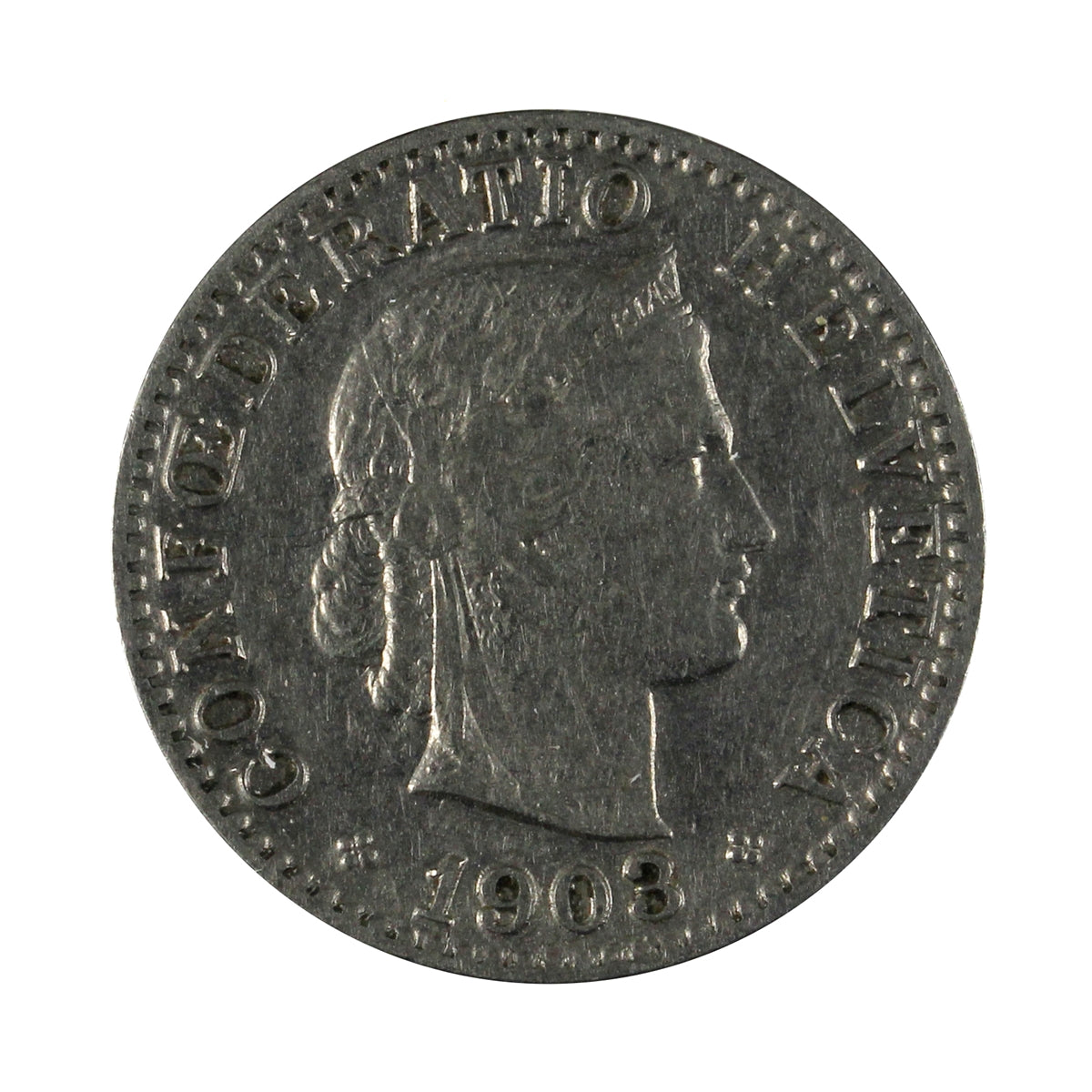 Switzerland 1903B 20 Rappen Extra Fine (EF40)