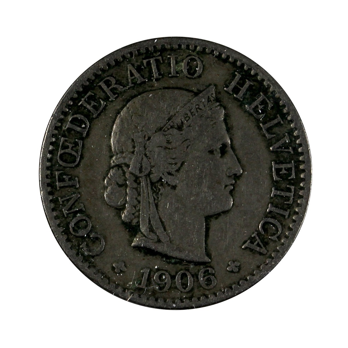 Switzerland 1906B 5 Rappen Extra Fine (EF40)