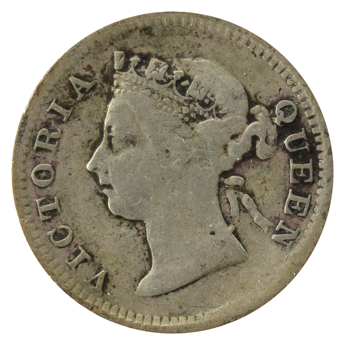 Straits Settlements 1898 5 Cents Fine (F12)