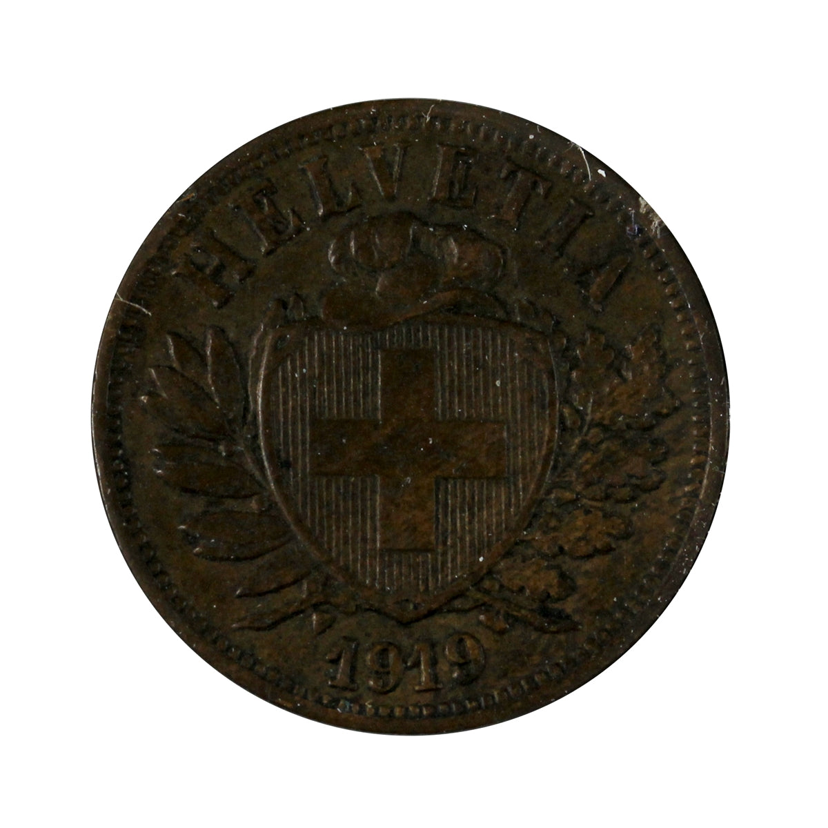 Switzerland 1919B 2 Rappen Extra Fine (EF40)