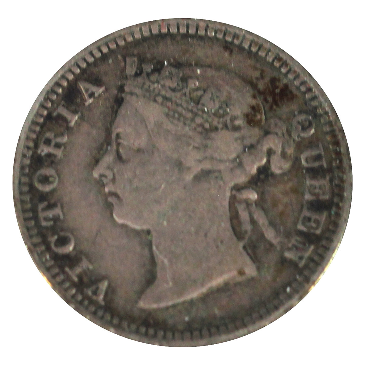 Straits Settlements 1901 5 Cents Very Fine (VF20)