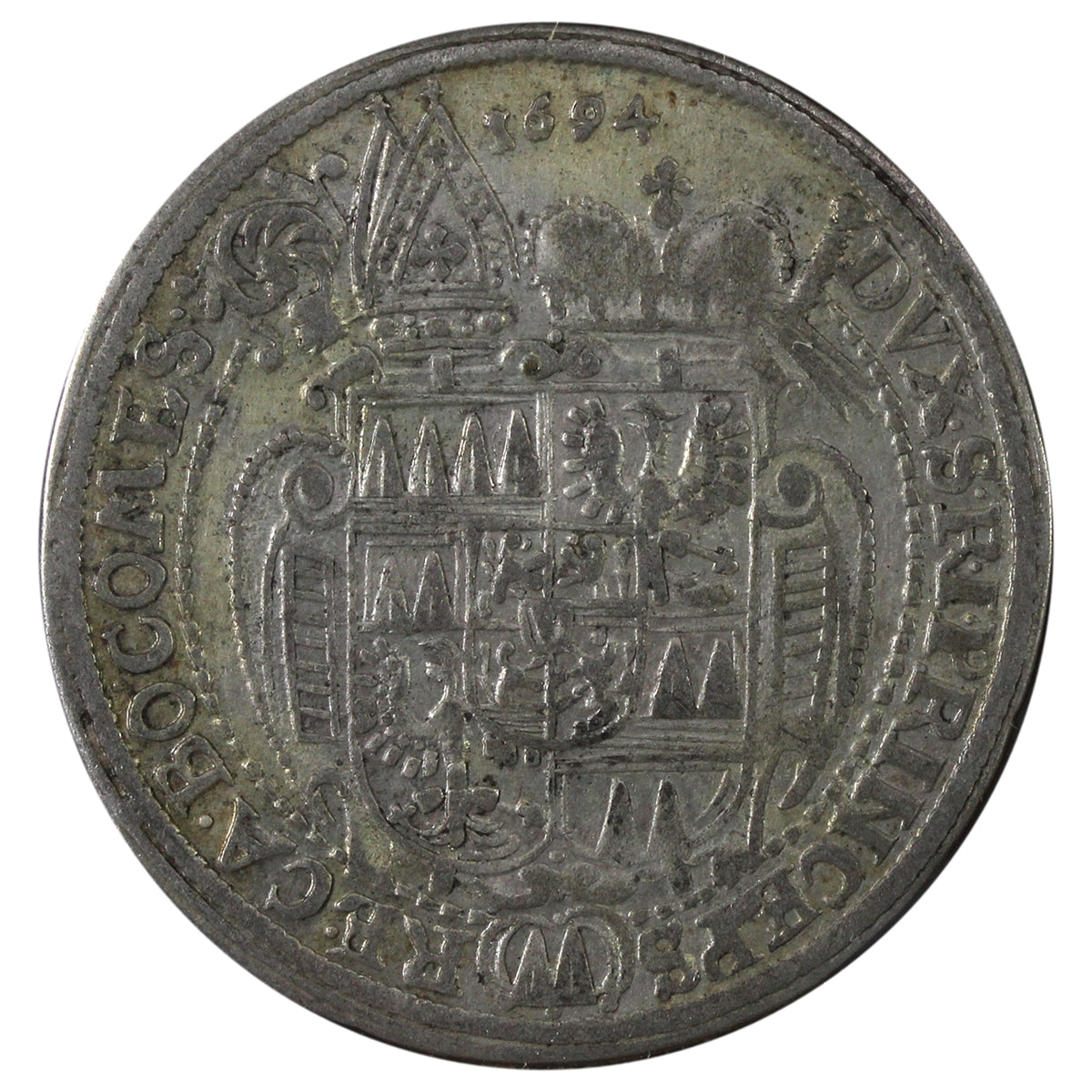 Austrian States 1694 Olmutz 15 Kreuzer Extra Fine (EF40) $