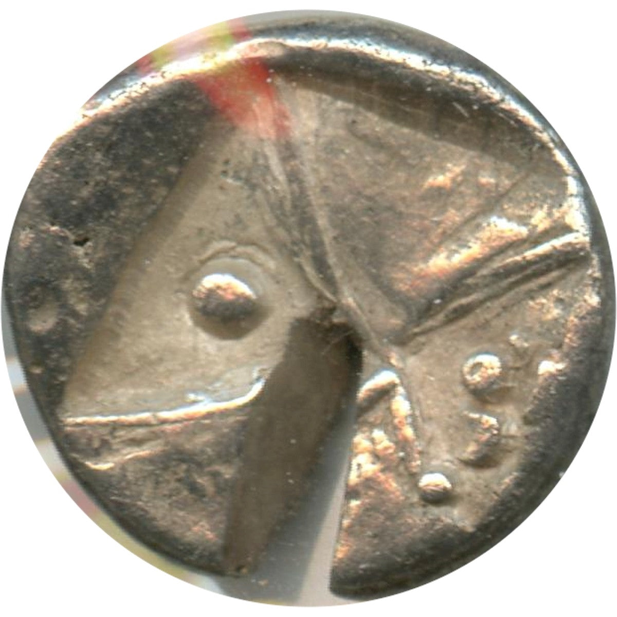 Ancient Greece 386-338BC Test Cut Chersonesos Thrace AR Hemidrachm AU (AU50) $