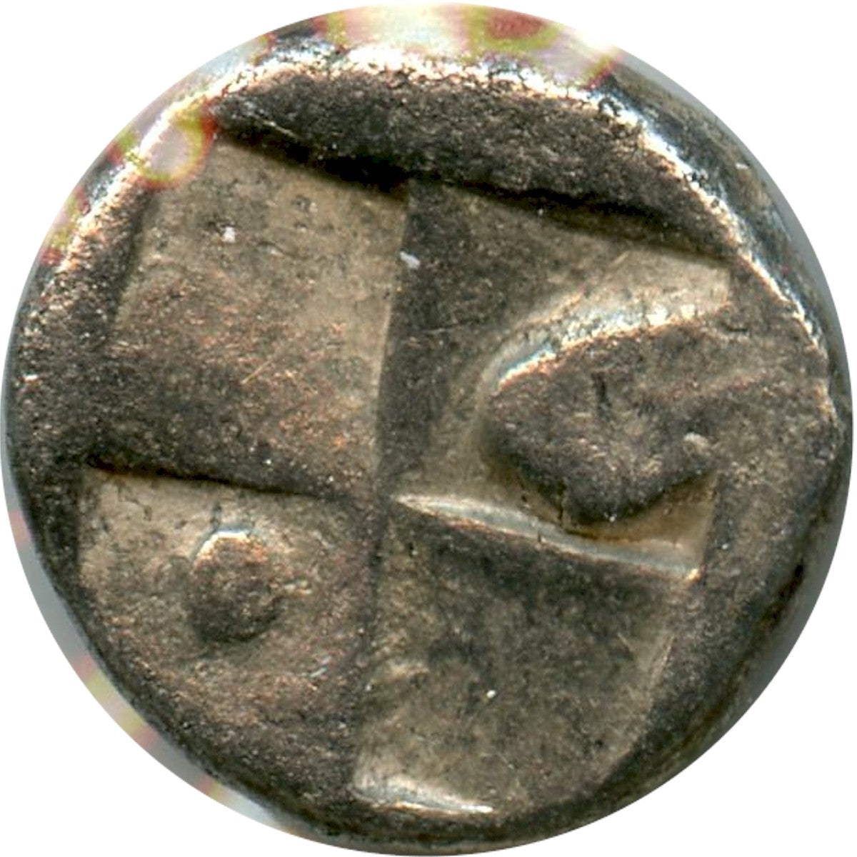 Ancient Greece 386-338BC Test Cut Lion/Squares Chersonesos AR Hemidrachm VF-EF (VF30) $