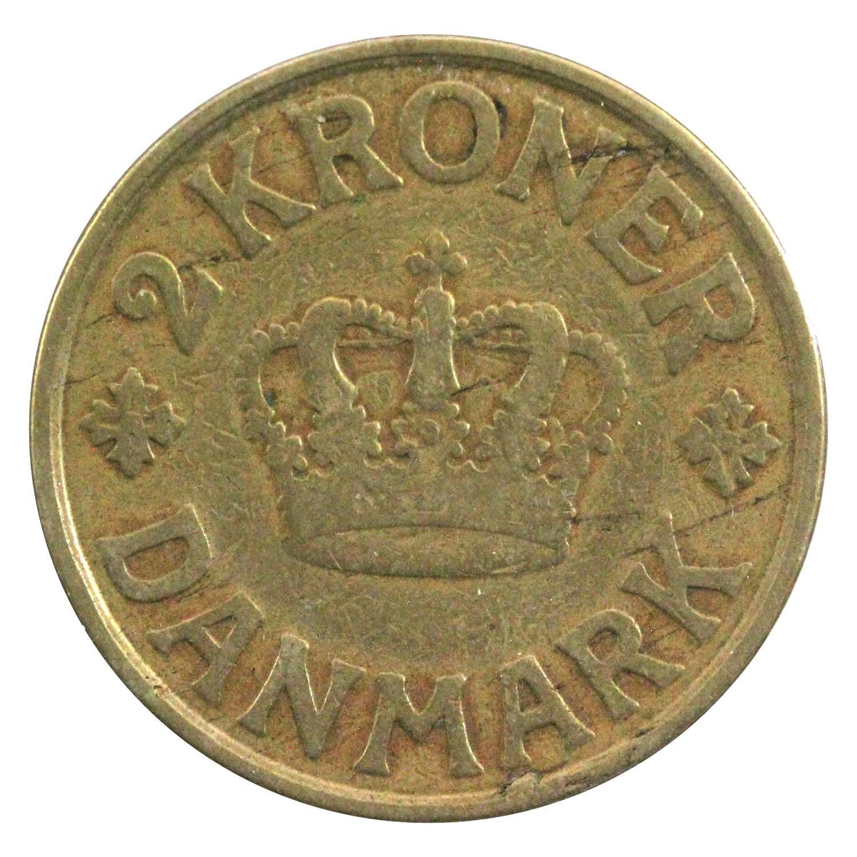 Denmark 1925HCNGJ 2 Kroner Very Fine (VF20)