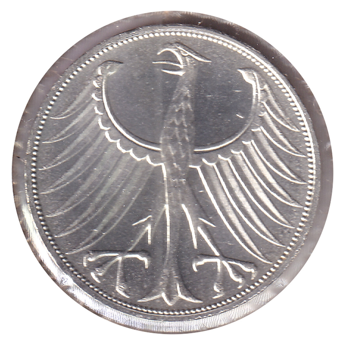 Germany 1974J 5 Marks Brilliant Uncirculated (MS63)