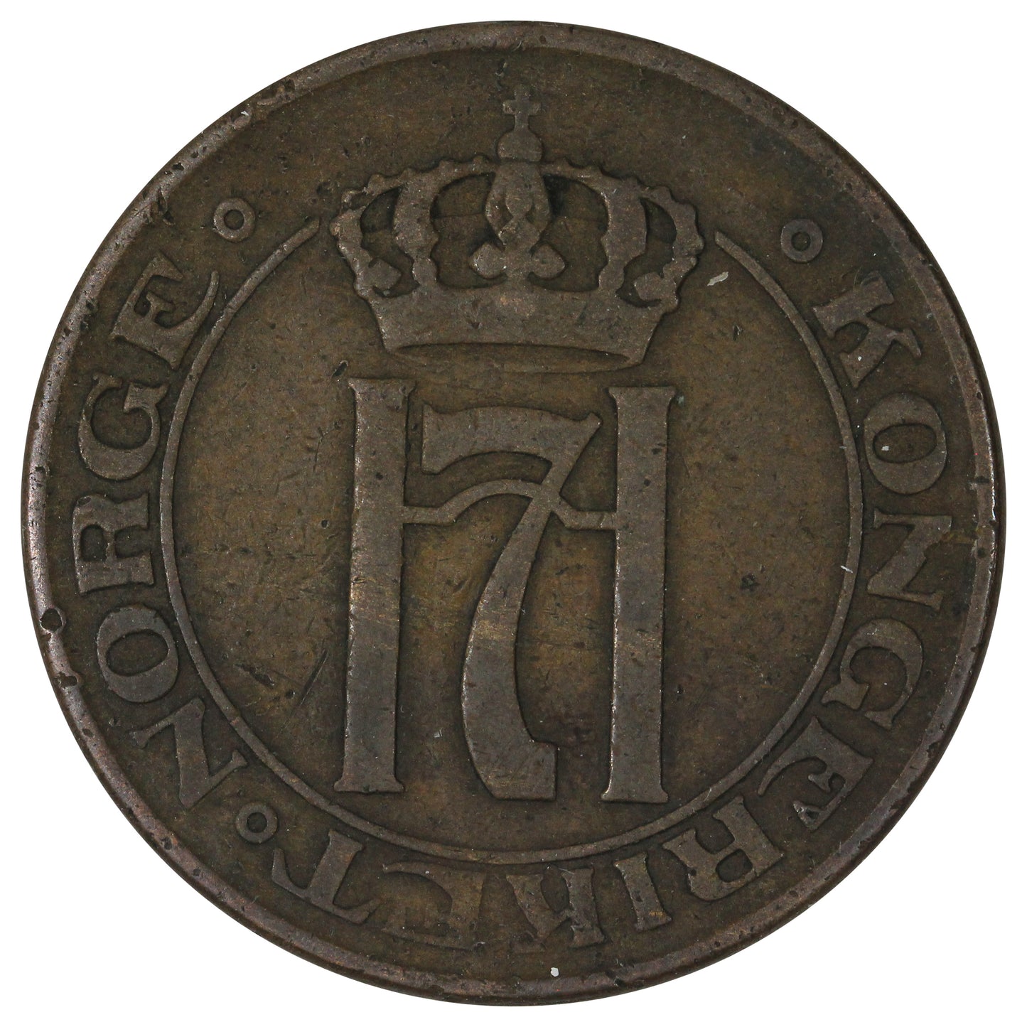 Norway 1916 5 Ore Fine (F12)