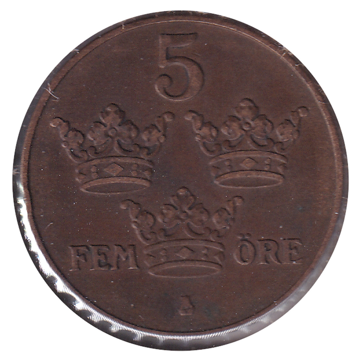 Sweden 1933 5 Ore Extra Fine (EF40)