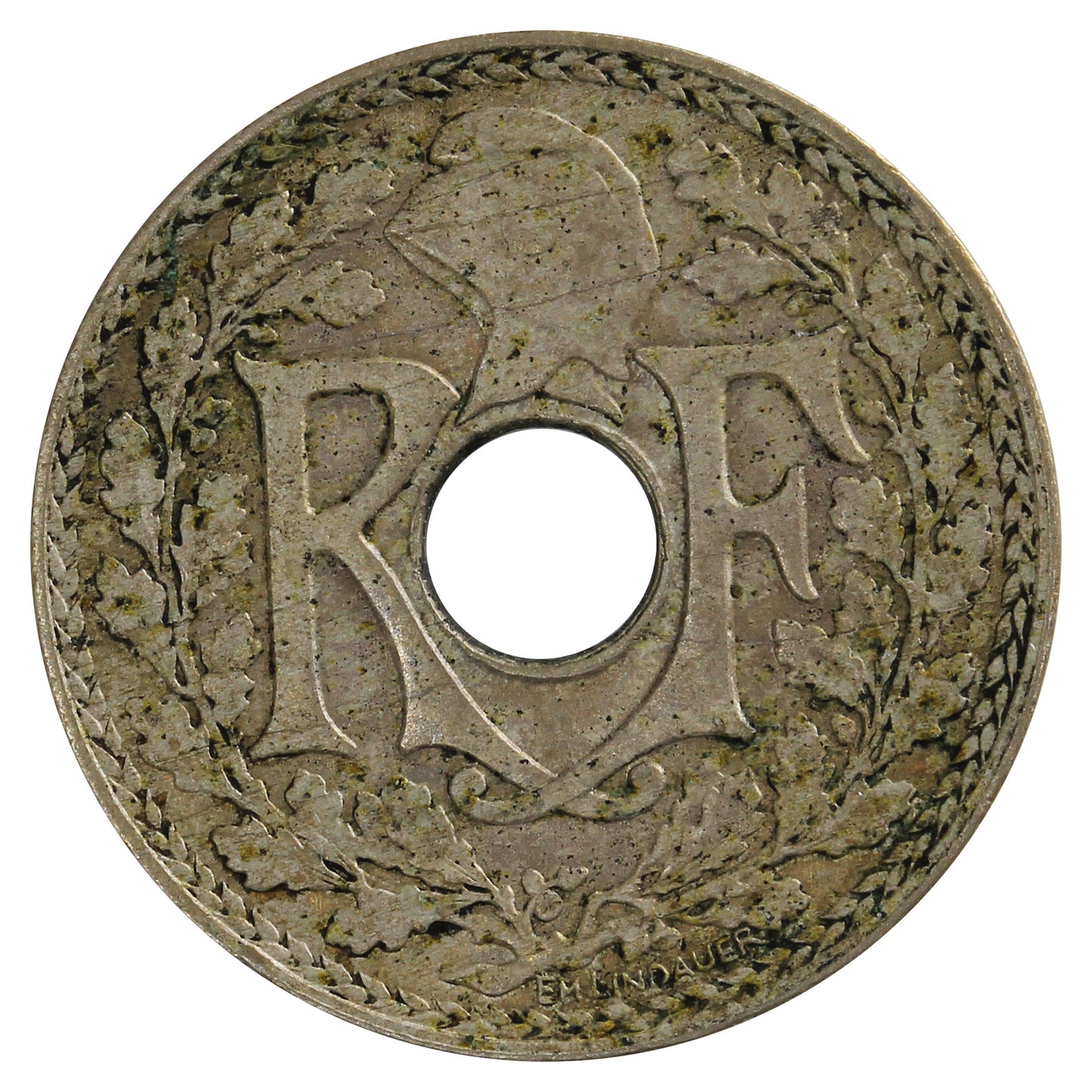 France 1917 5 Centimes Almost Uncirculated (AU50)