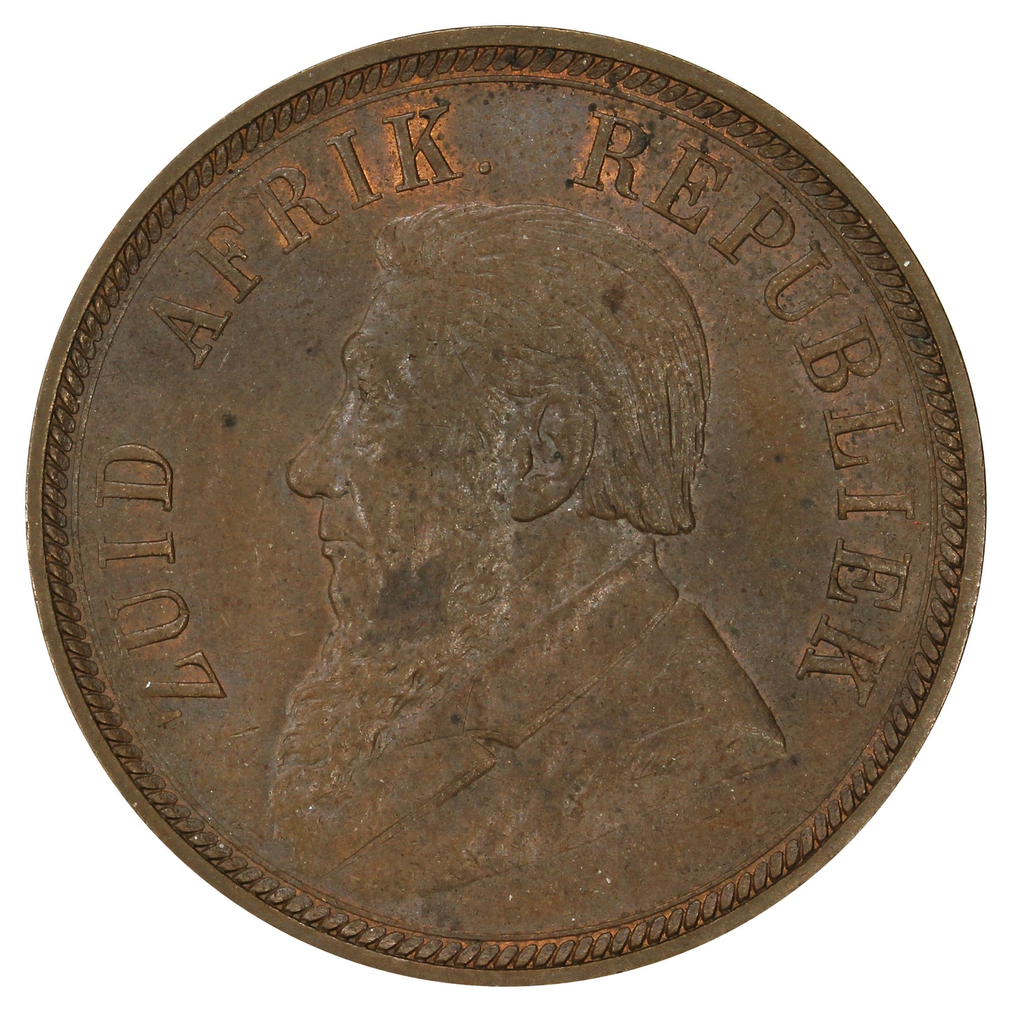 South Africa 1898 Penny Extra Fine (EF40)