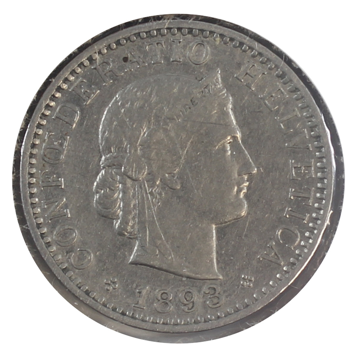 Switzerland 1893B 20 Rappen VF-EF (VF30)