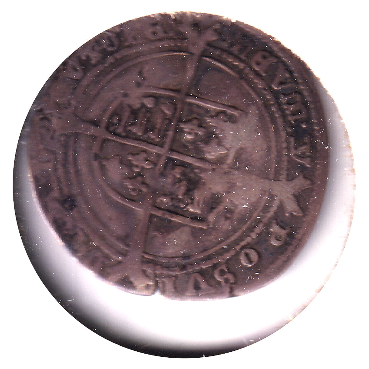 Great Britain 1551 Edward VI Six Pence F-VF (F15) $