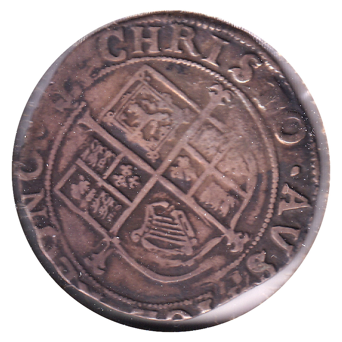 Great Britain 1638-39 Anchor, Double Arched Crown, Charles I Shilling Very Fine (VF20) $