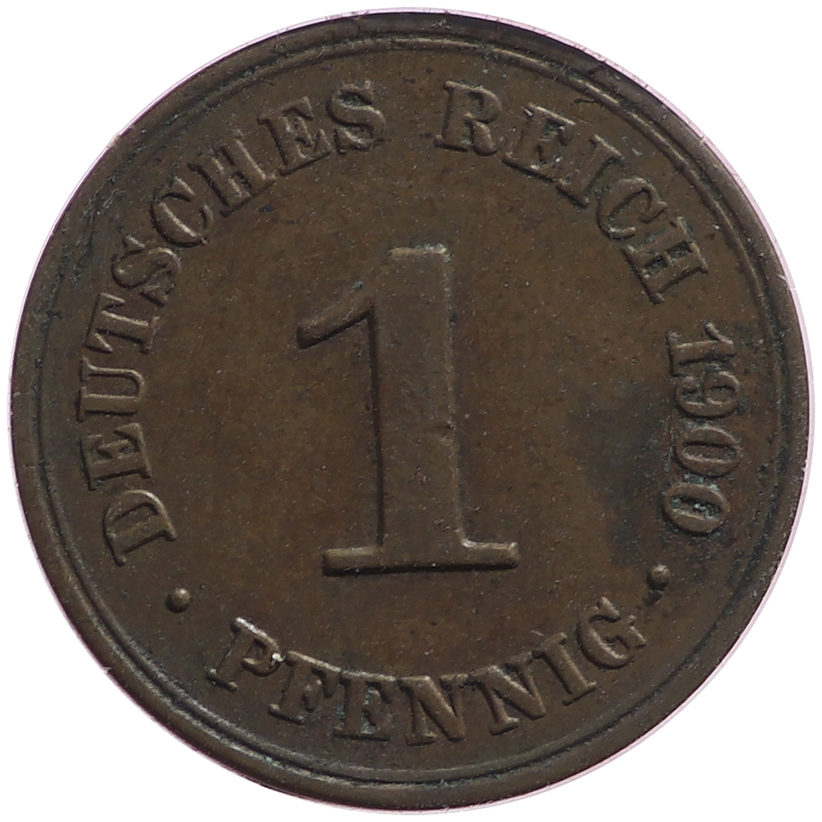 German Empire 1900A Pfennig Extra Fine (EF40)