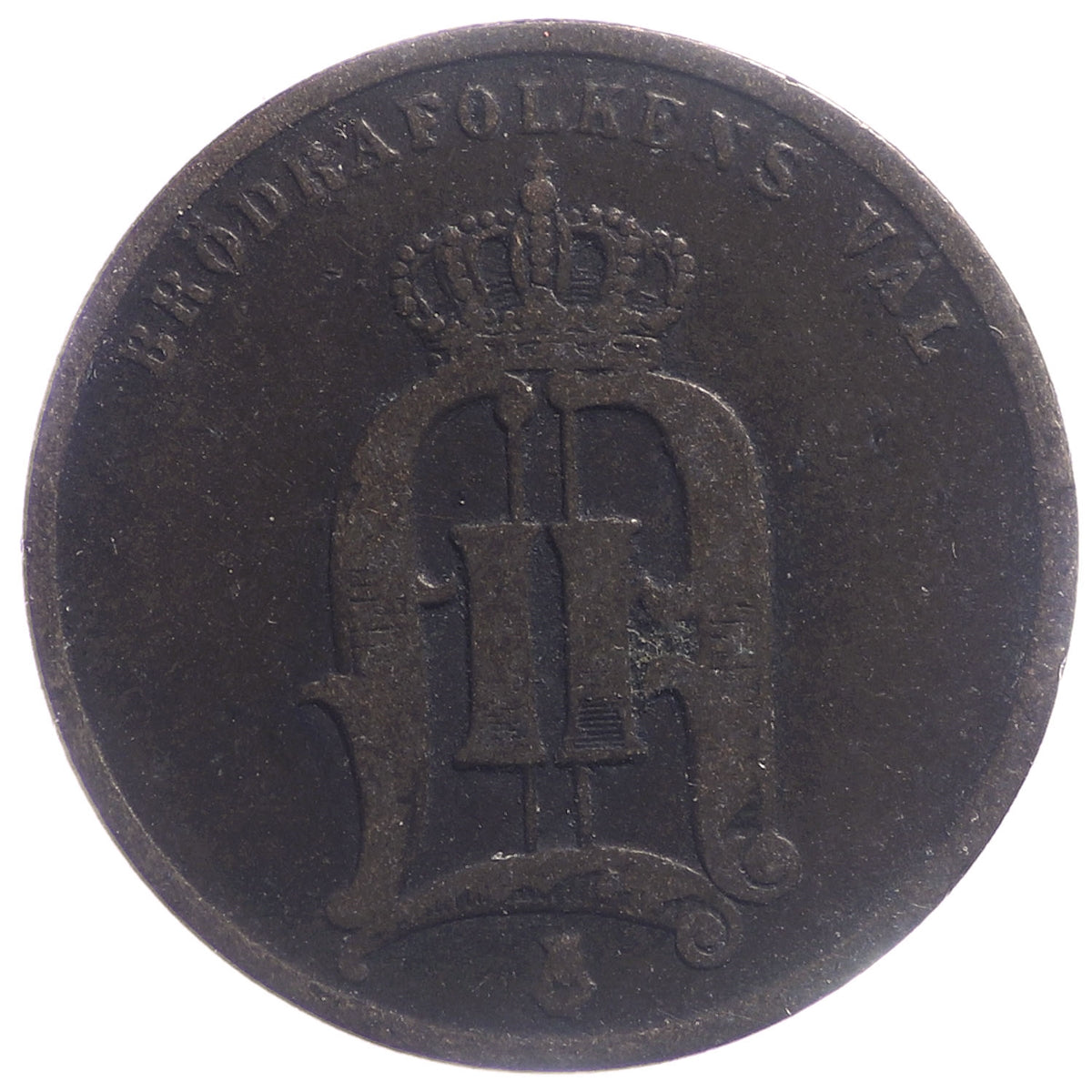 Sweden 1875 2 Ore Very Fine (VF20)