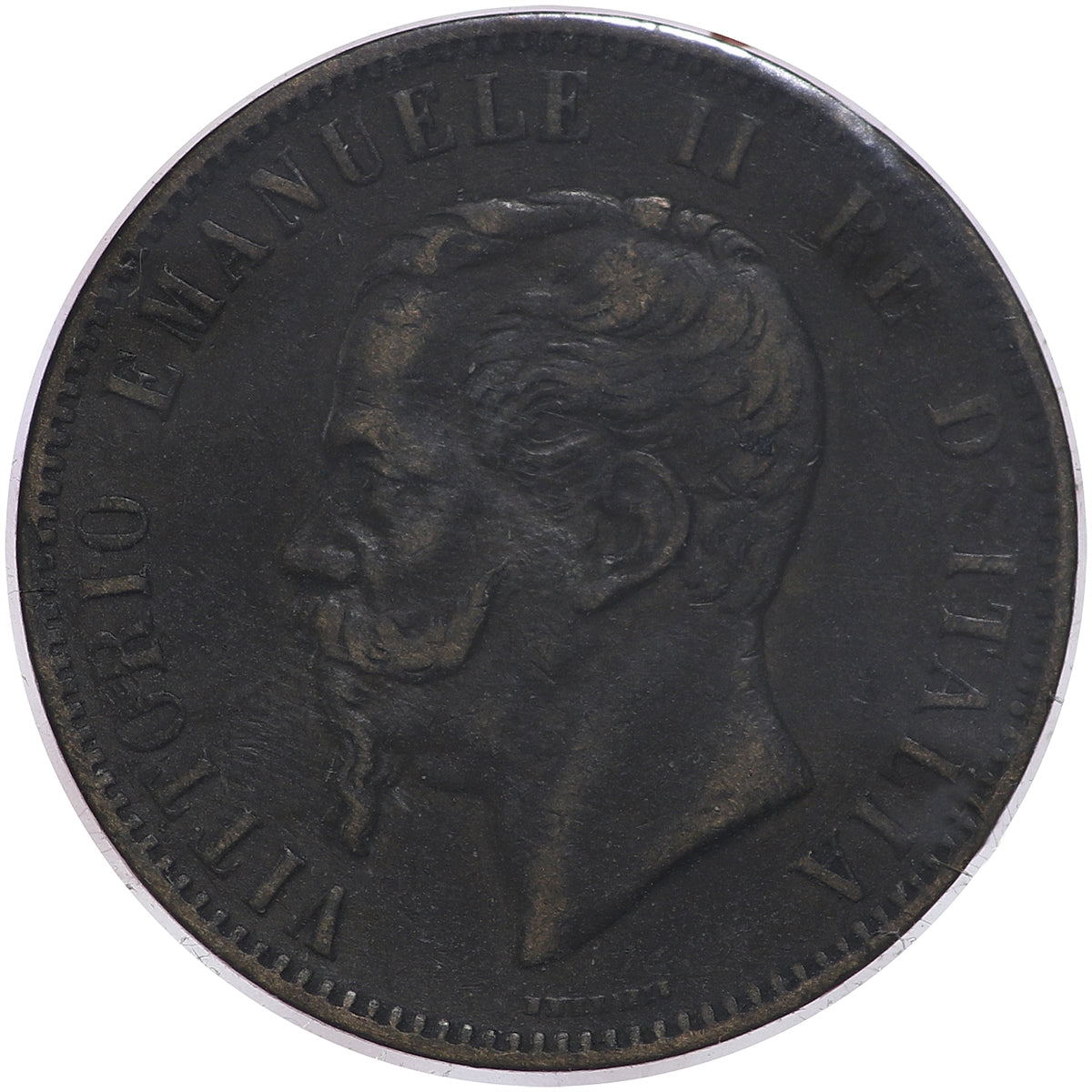 Italy 1867N 10 Cent Almost Uncirculated (AU50) $