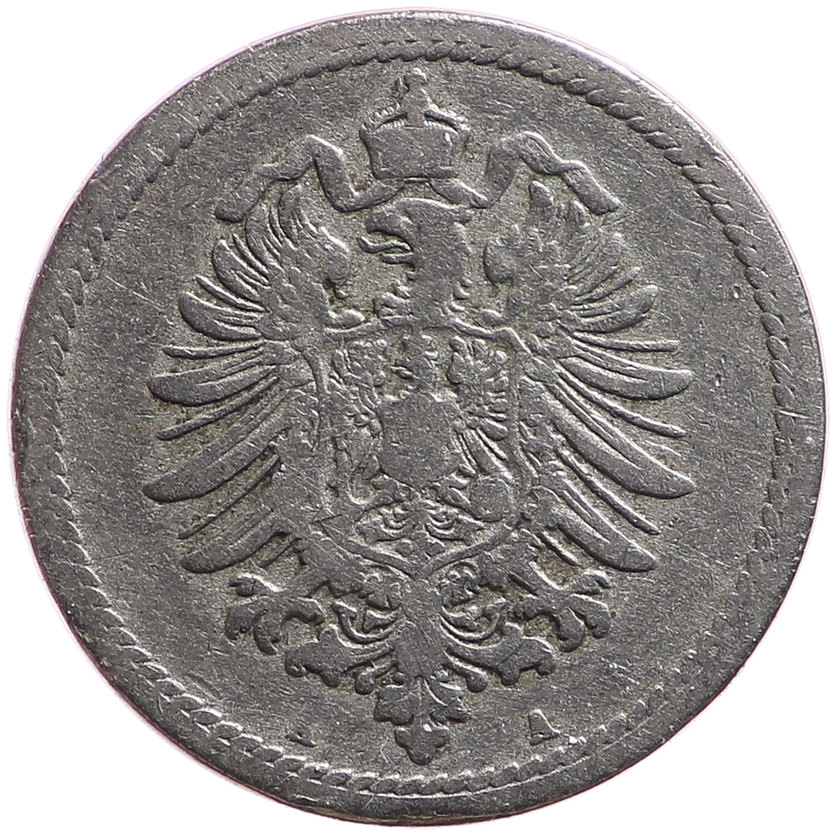 German Empire 1889A 5 Pfennig Extra Fine (EF40)