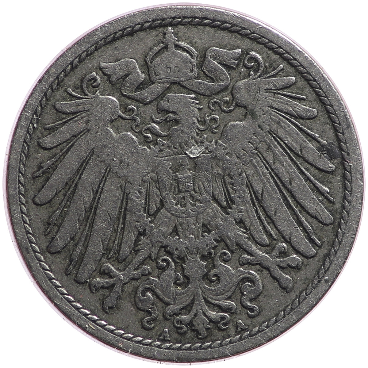 German Empire 1901A 10 Pfennig Extra Fine (EF40)
