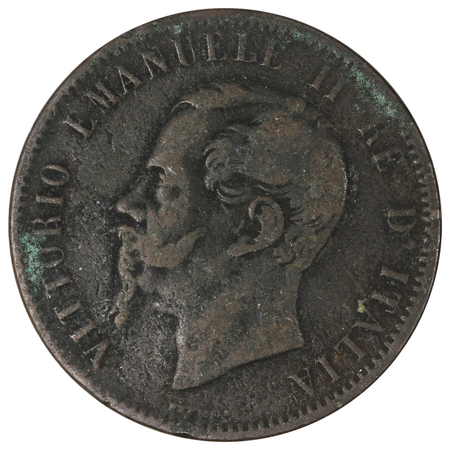 Italy 1867T 10 Cent Very Fine (VF20)