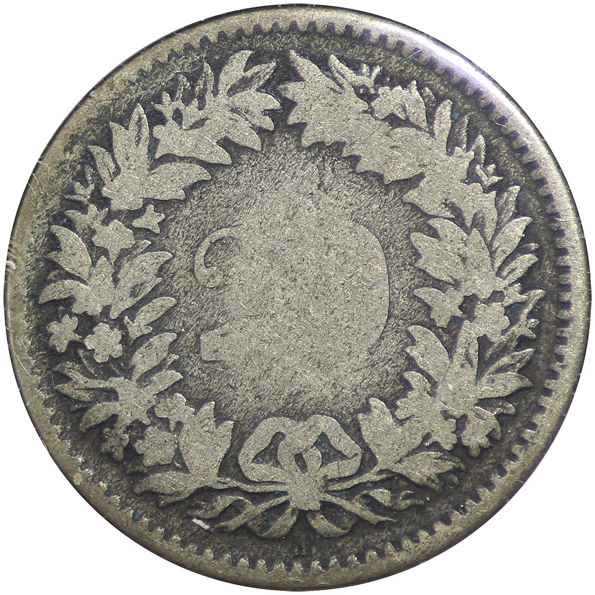 Switzerland 1850BB 20 Rappen F-VF (F15)