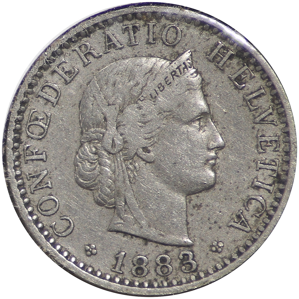 Switzerland 1883B 20 Rappen Extra Fine (EF40)