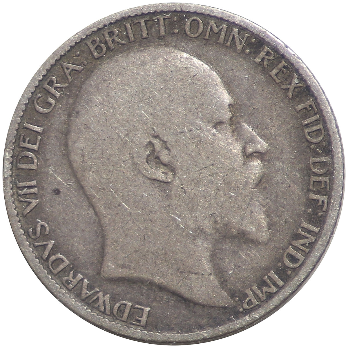 Great Britain 1907 6 Pence Fine (F12)