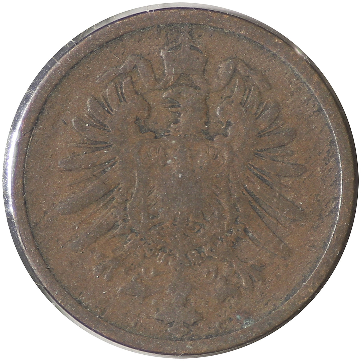 German Empire 1873C 2 Pfennig F-VF (F15)