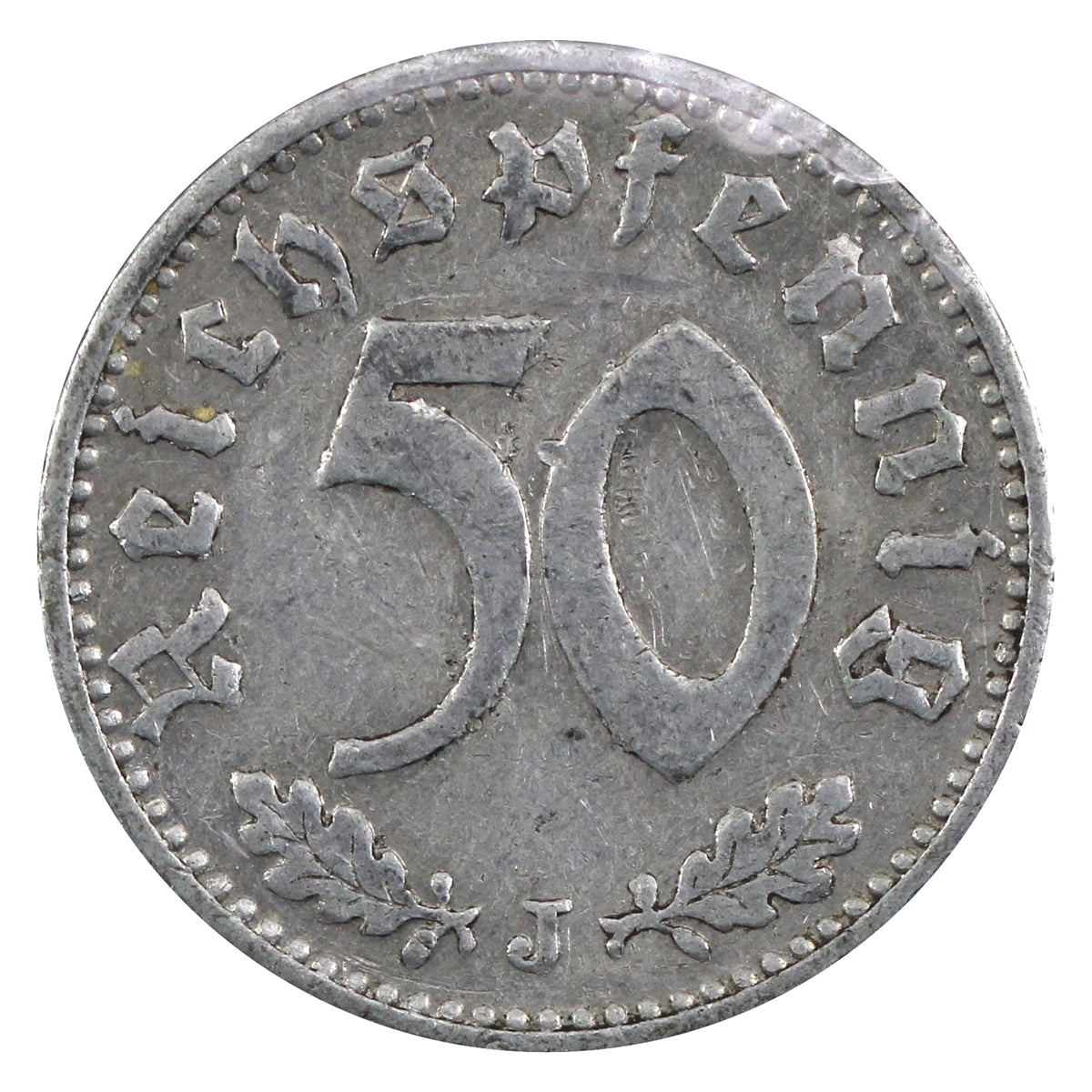 German Third Reich 1935J 50 Pfennig VF-EF (VF30)