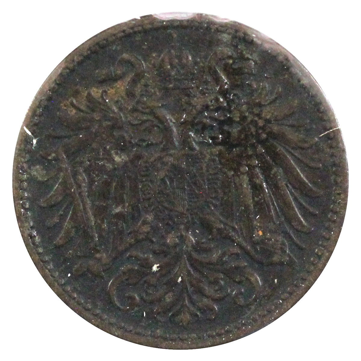 Austria 1899 2 Heller Almost Uncirculated (AU50)