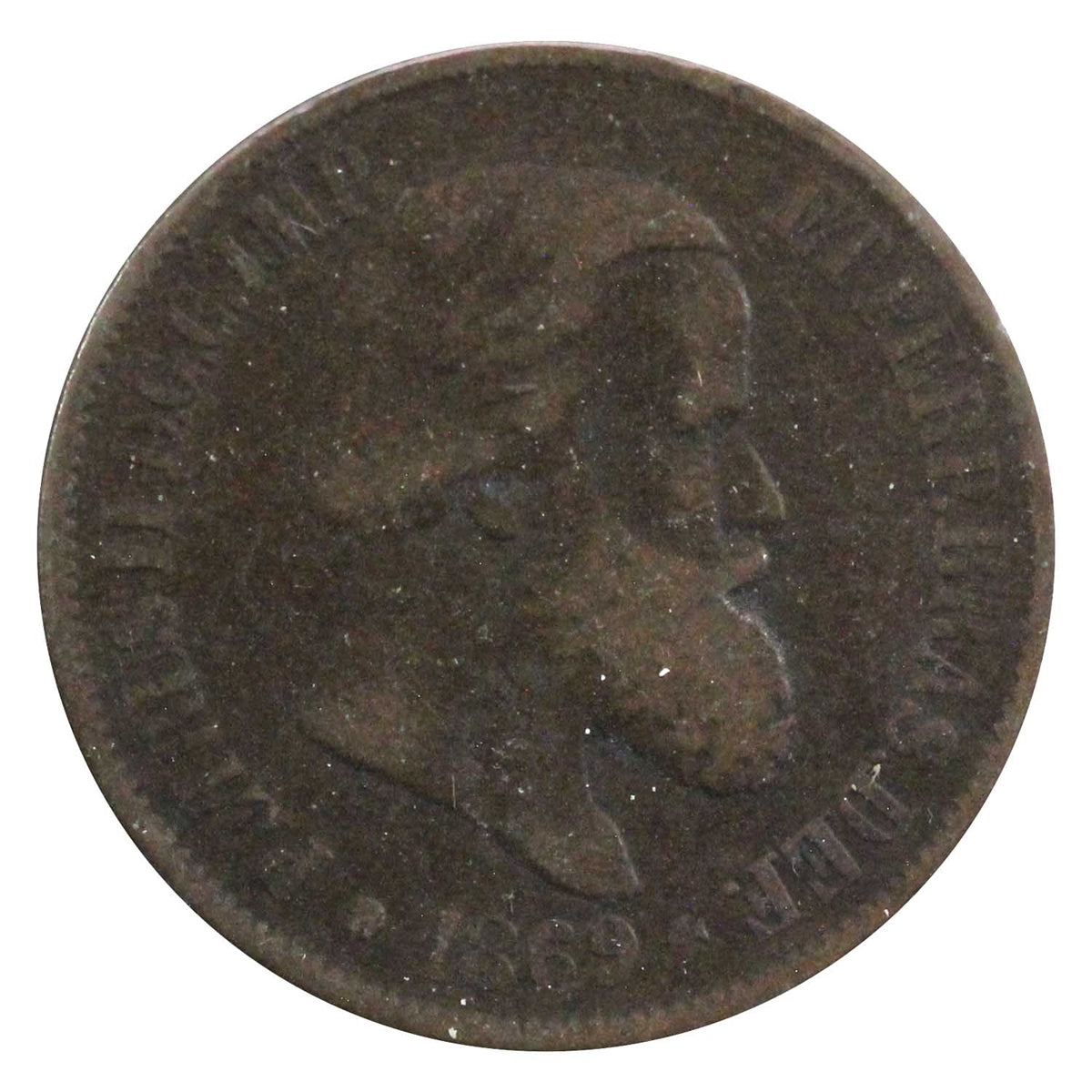 Brazil 1869 20 Reis VF-EF (VF30)