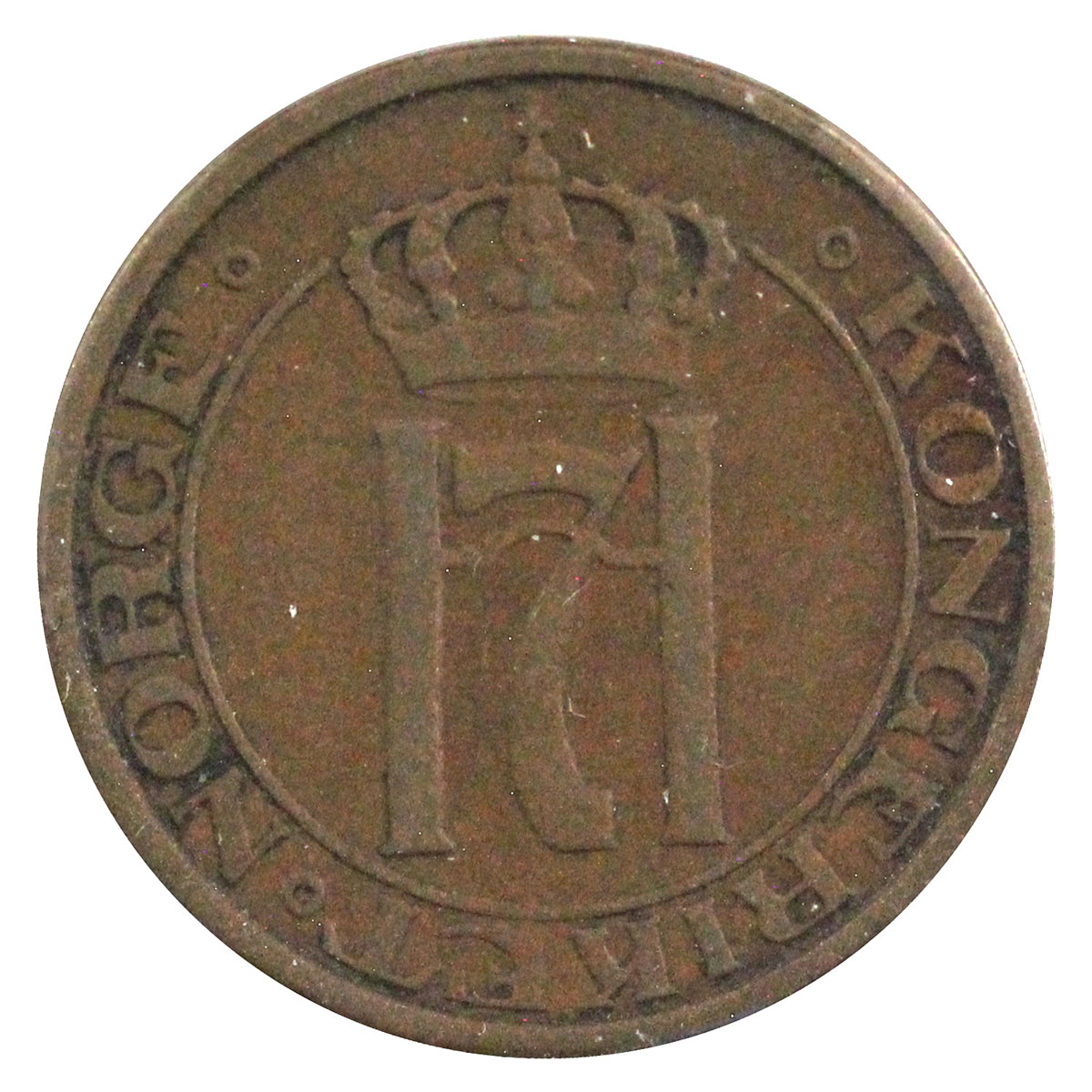 Norway 1928 2 Ore Extra Fine (EF40)