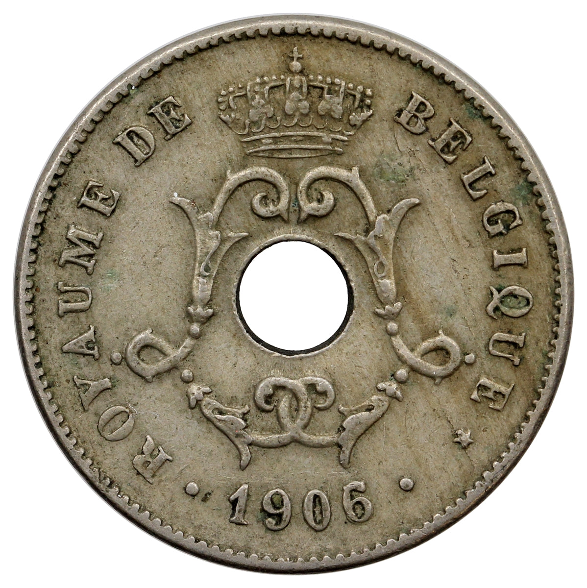 Belgium 1906 10 Centimes Extra Fine (EF40)