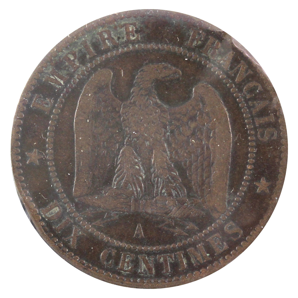 France 1861A 10 Centimes Extra Fine (EF40)