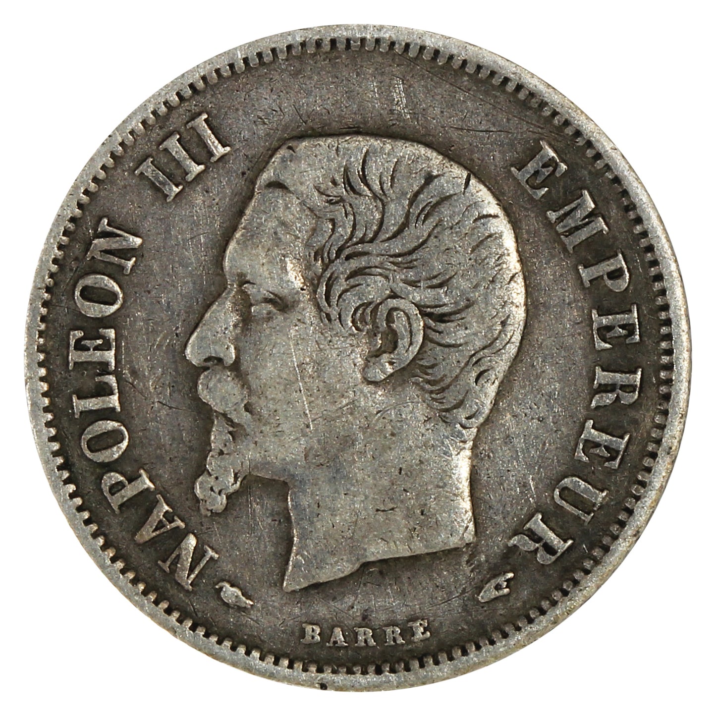 France 1853A 20 Centimes Very Fine (VF20)