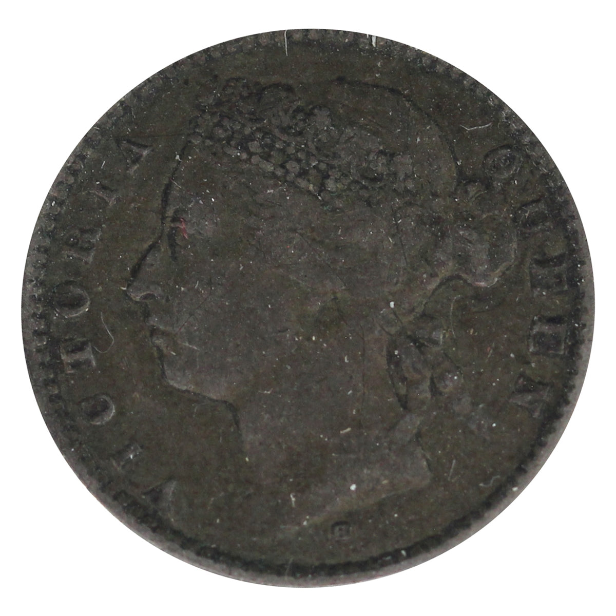 Straits Settlements 1882H 10 Cents Very Fine (VF20)