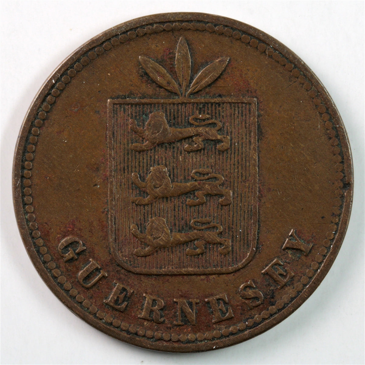 Guernsey 1864 4 Doubles Extra Fine (EF40) $