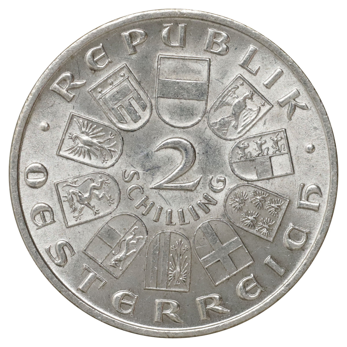 Austria 1928 2 Schillings Uncirculated (MS60) $
