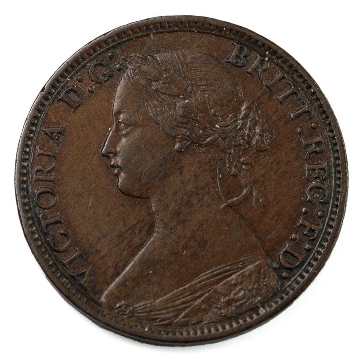 Great Britain 1873 Farthing Almost Uncirculated (AU50) $