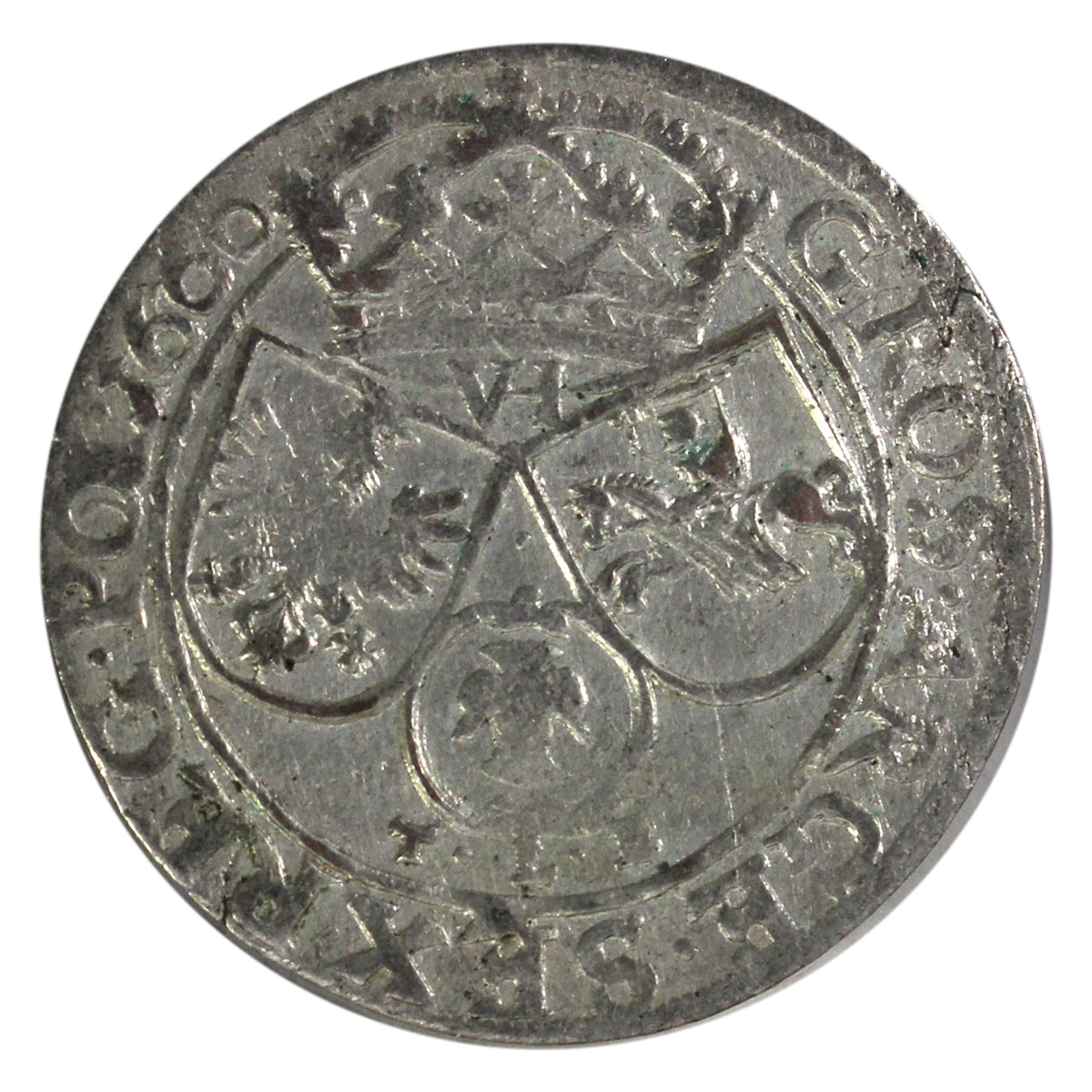 Poland 1600TLB Johann Casimir 6 Groszy EF-AU (EF45) $