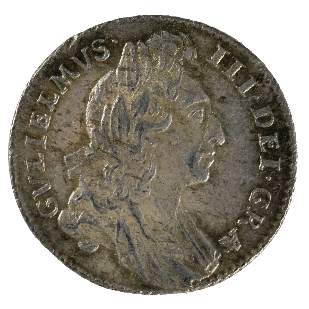 Great Britain 1696 S3520 William III Six Pence Almost Uncirculated (AU50) $