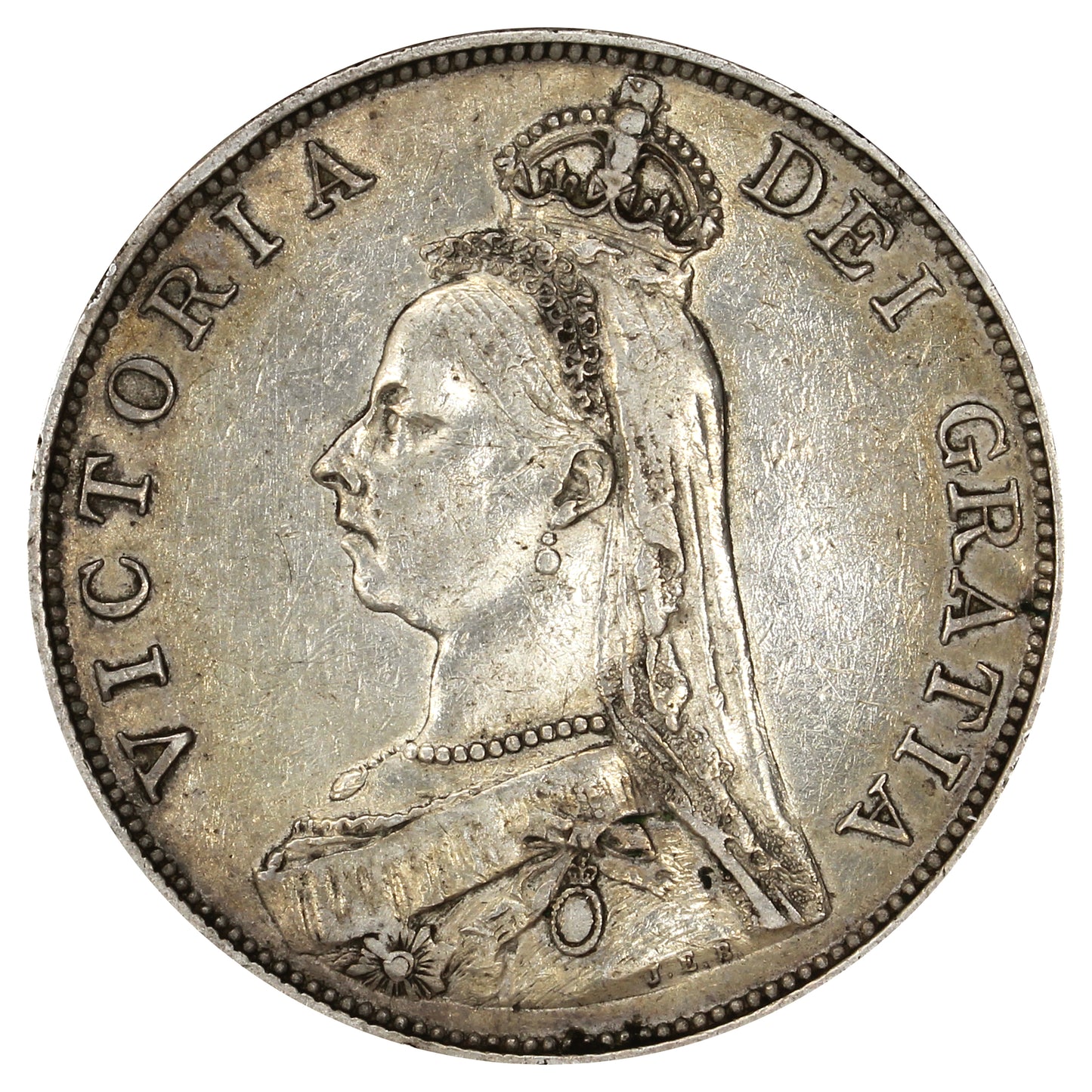 Great Britain 1889 Double Florin Extra Fine (EF40) $