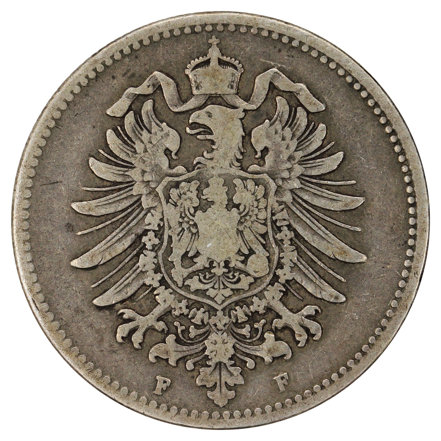 German Empire 1881F Mark VF-EF (VF30)