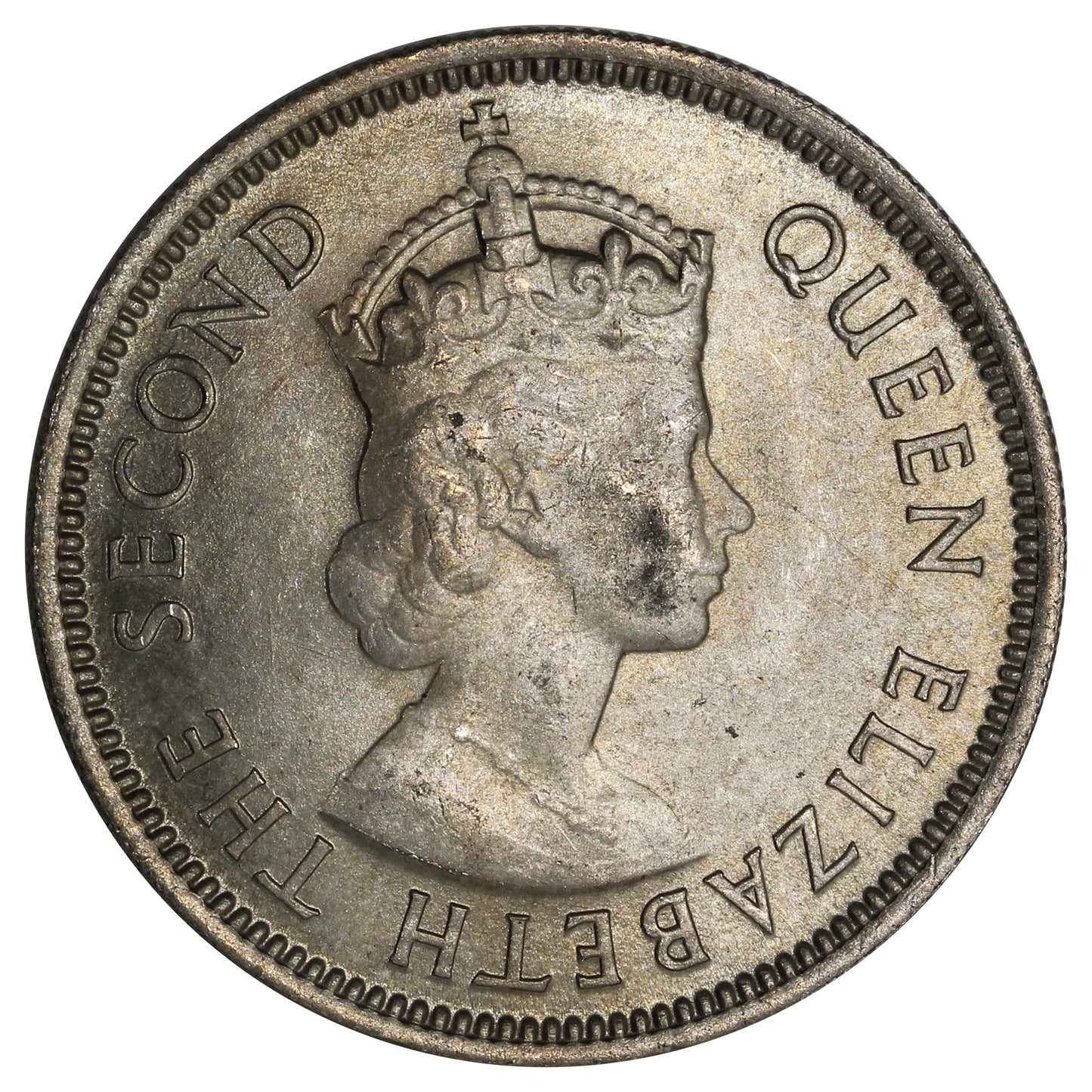 Malaya & British Borneo 1954 20 Cents Brilliant Uncirculated (MS63)